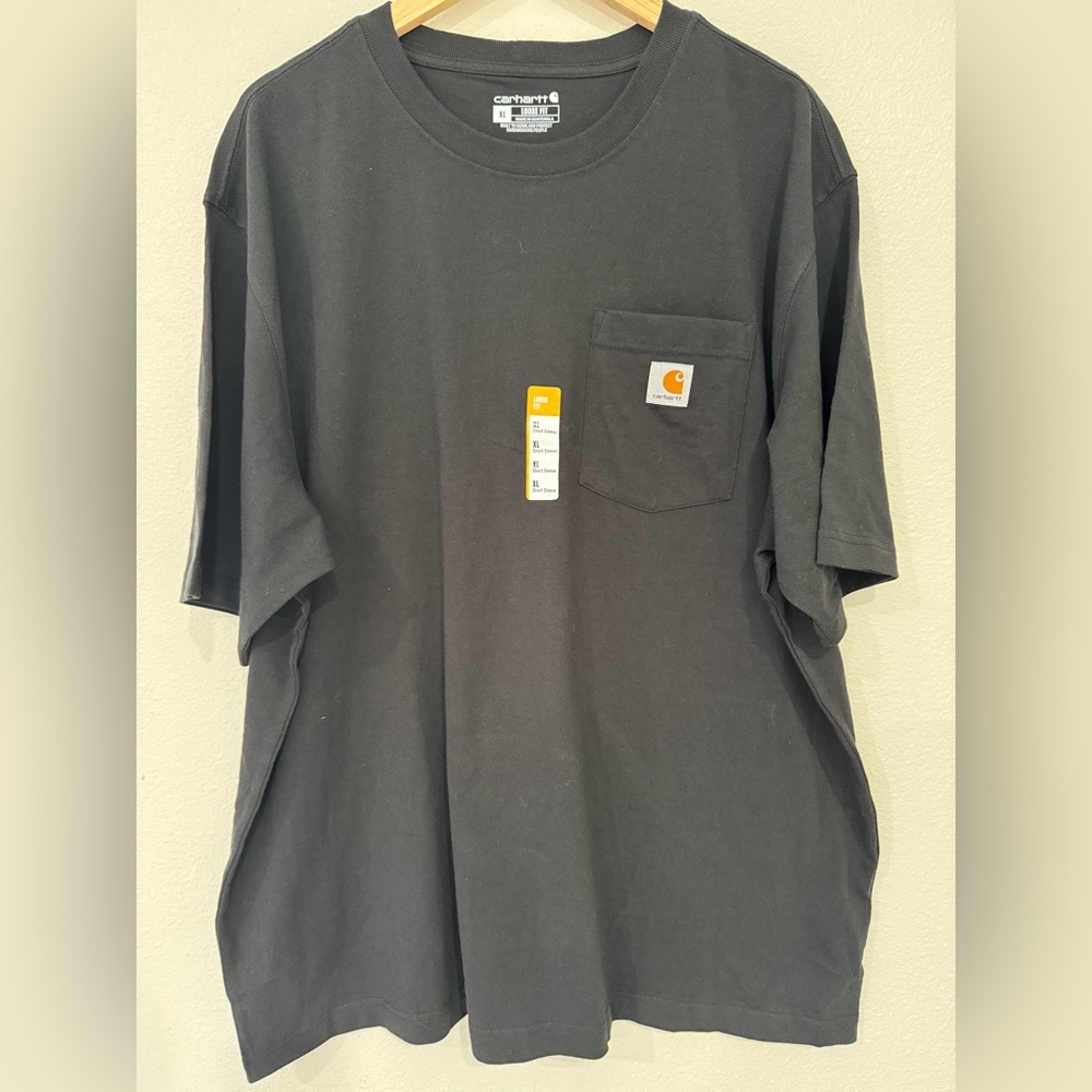 NWT Carhartt loose fit crew neck shirt size Xl black
